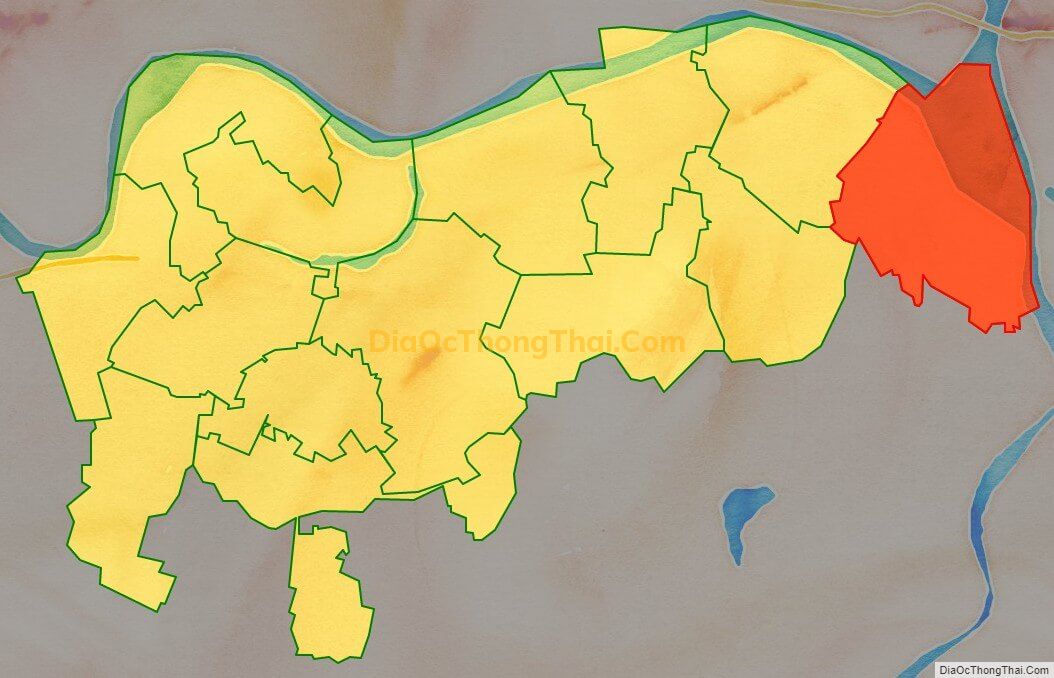 Bản đồ vị trí và địa giới hành chính Xã Cao Đức, huyện Gia Bình