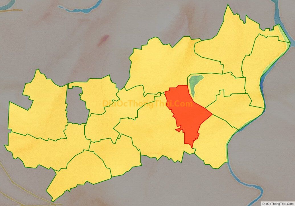 Bản đồ vị trí và địa giới hành chính Xã Trừng Xá, huyện Lương Tài