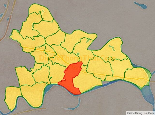 Bản đồ vị trí và địa giới hành chính Xã Cách Bi, huyện Quế Võ