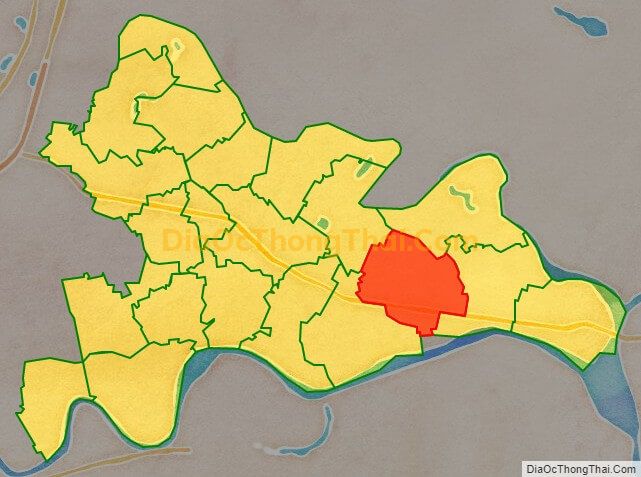 Bản đồ vị trí và địa giới hành chính Xã Ngọc Xá, huyện Quế Võ