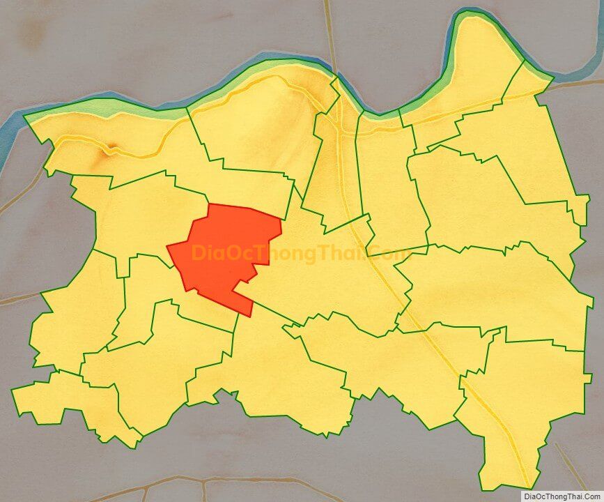 Bản đồ vị trí và địa giới hành chính Xã Thanh Khương, huyện Thuận Thành