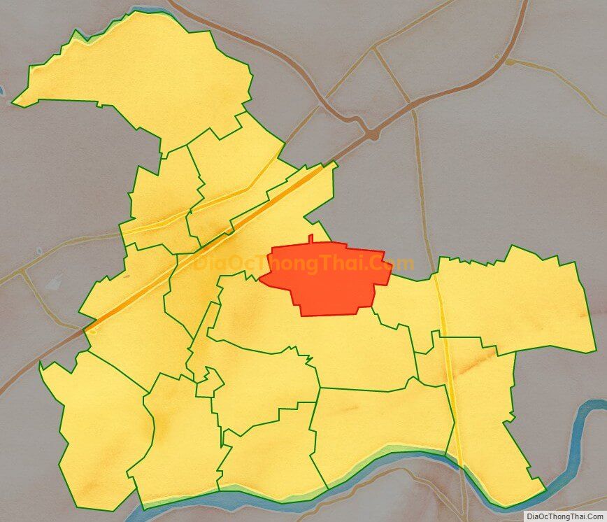 Bản đồ vị trí và địa giới hành chính Xã Hiên Vân, huyện Tiên Du