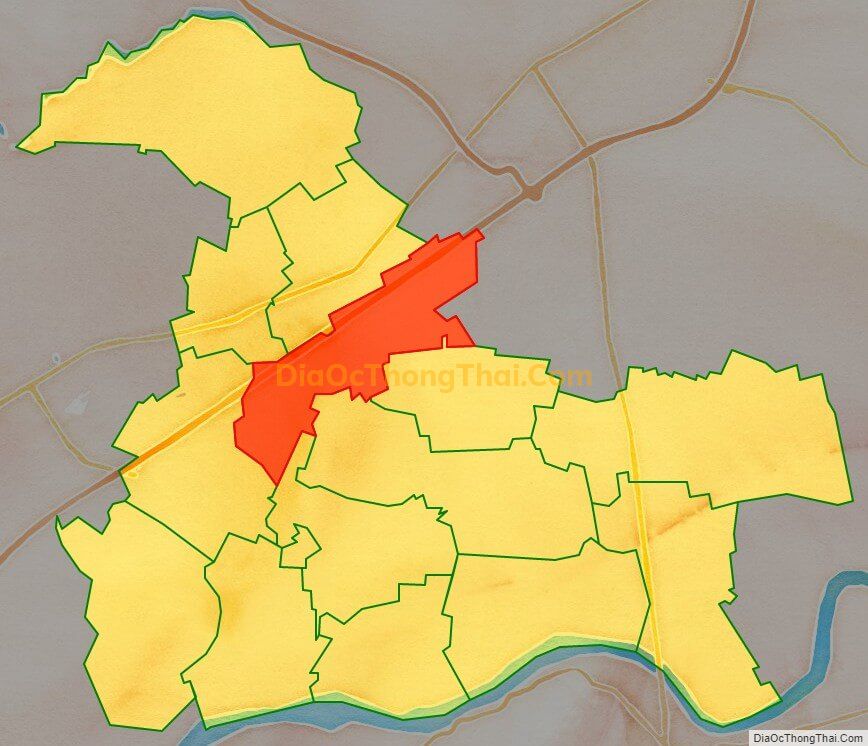 Bản đồ vị trí và địa giới hành chính Xã Liên Bão, huyện Tiên Du