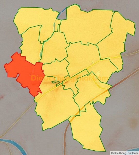 Bản đồ vị trí và địa giới hành chính Phường Châu Khê, TP Từ Sơn