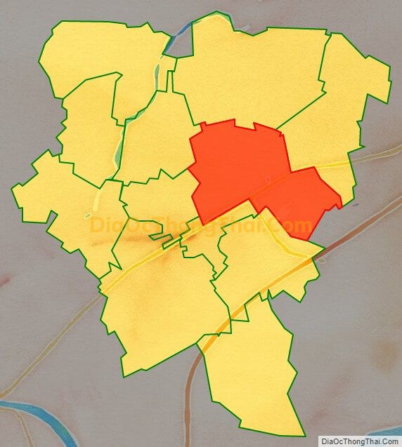 Bản đồ vị trí và địa giới hành chính Phường Đồng Nguyên, TP Từ Sơn