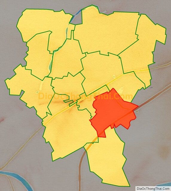 Bản đồ vị trí và địa giới hành chính Phường Tân Hồng, TP Từ Sơn