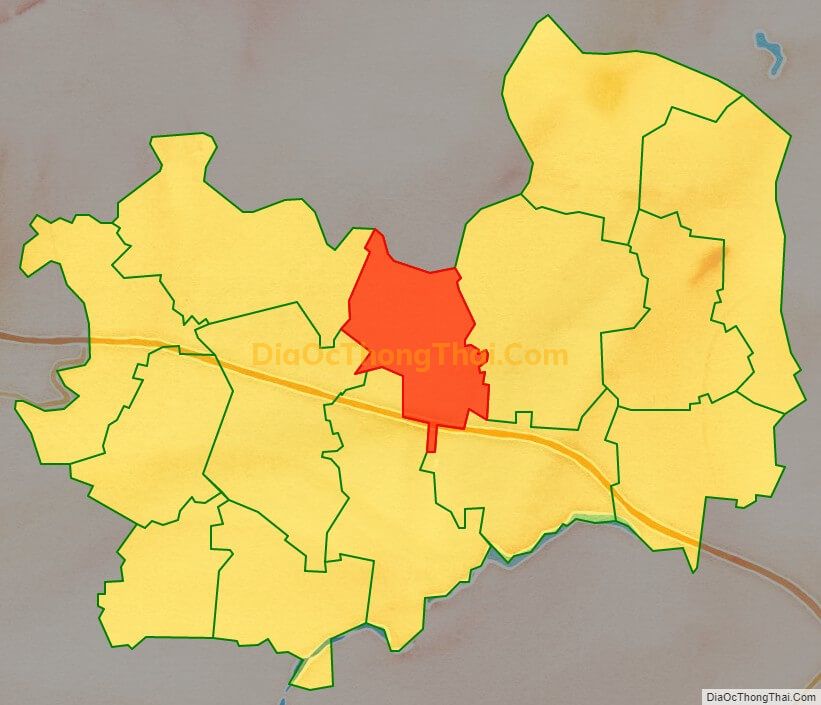 Bản đồ vị trí và địa giới hành chính Xã Đông Tiến, huyện Yên Phong