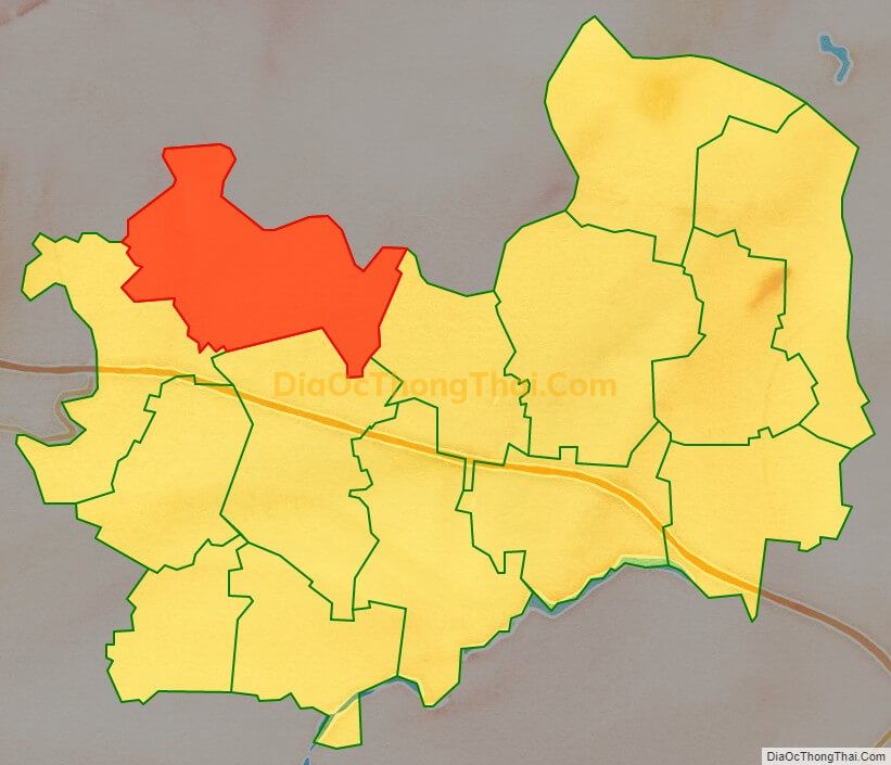 Bản đồ vị trí và địa giới hành chính Xã Tam Giang, huyện Yên Phong