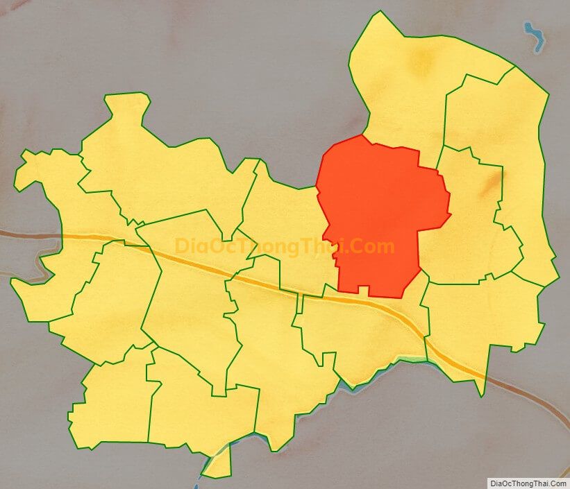 Bản đồ vị trí và địa giới hành chính Xã Yên Trung, huyện Yên Phong