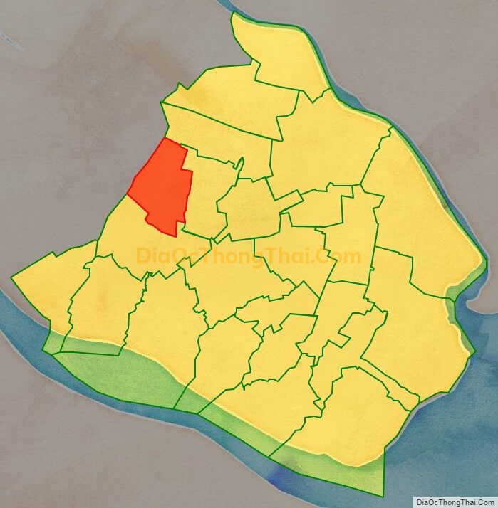 Bản đồ vị trí và địa giới hành chính Xã An Phú Trung, huyện Ba Tri