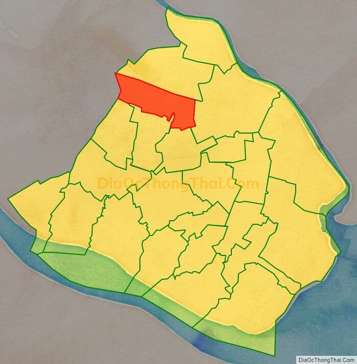 Bản đồ vị trí và địa giới hành chính Xã Mỹ Chánh, huyện Ba Tri