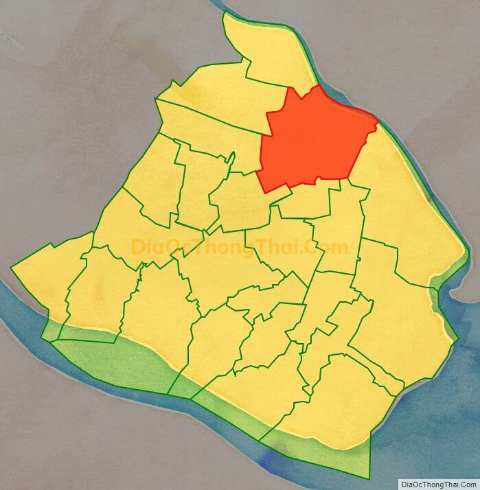 Bản đồ vị trí và địa giới hành chính Xã Tân Xuân, huyện Ba Tri