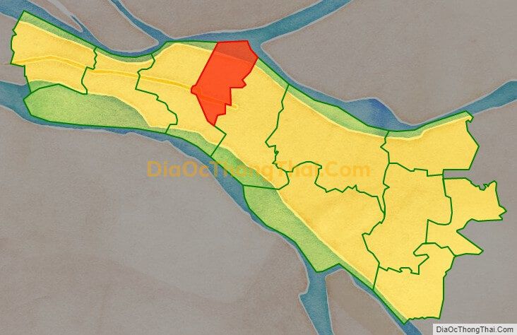 Bản đồ vị trí và địa giới hành chính Thị trấn Chợ Lách, huyện Chợ Lách