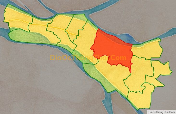 Bản đồ vị trí và địa giới hành chính Xã Long Thới, huyện Chợ Lách