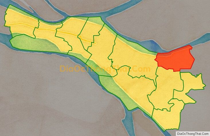 Bản đồ vị trí và địa giới hành chính Xã Phú Sơn, huyện Chợ Lách