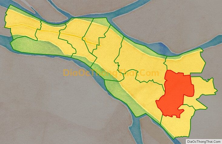 Bản đồ vị trí và địa giới hành chính Xã Vĩnh Thành, huyện Chợ Lách