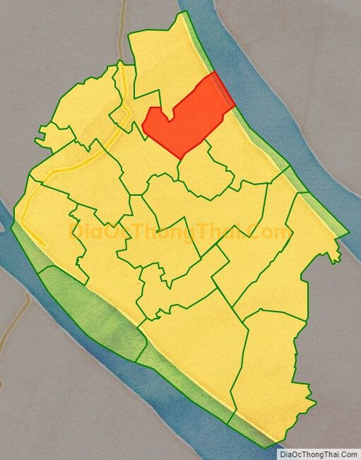 Bản đồ vị trí và địa giới hành chính Xã Phước Hiệp, huyện Mỏ Cày Nam