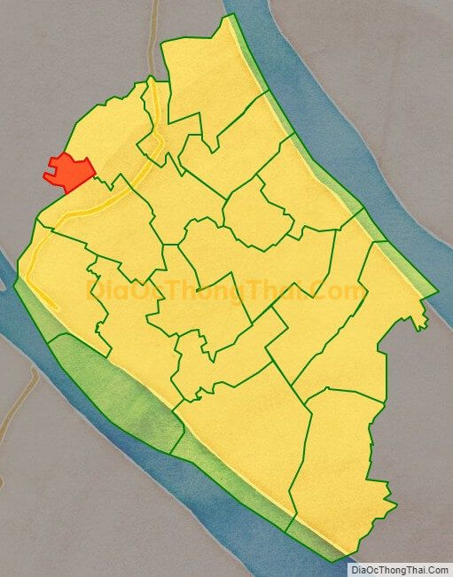 Bản đồ vị trí và địa giới hành chính Xã Tân Hội, huyện Mỏ Cày Nam