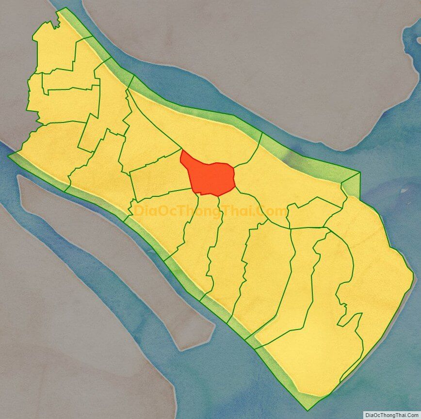 Bản đồ vị trí và địa giới hành chính Xã An Thạnh, huyện Thạnh Phú
