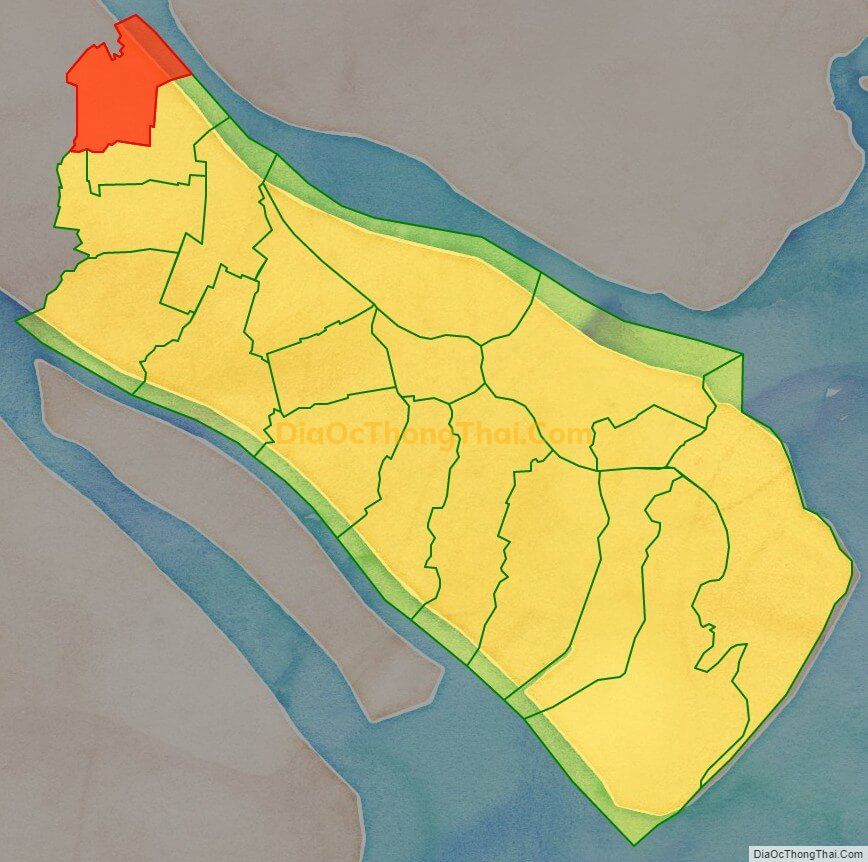 Bản đồ vị trí và địa giới hành chính Xã Phú Khánh, huyện Thạnh Phú
