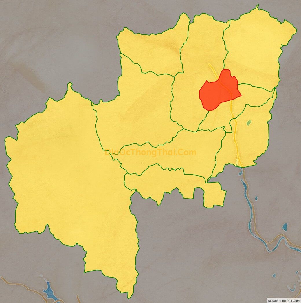 Bản đồ vị trí và địa giới hành chính Thị trấn An Lão, huyện An Lão, Bình Định