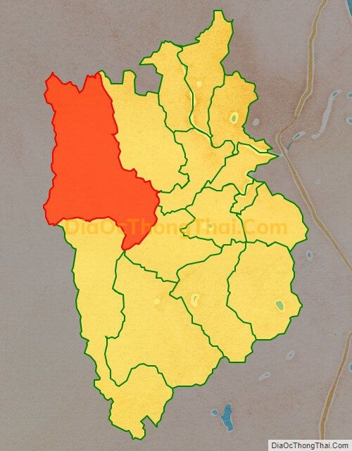 Bản đồ vị trí và địa giới hành chính Xã Dak Mang, huyện Hoài Ân