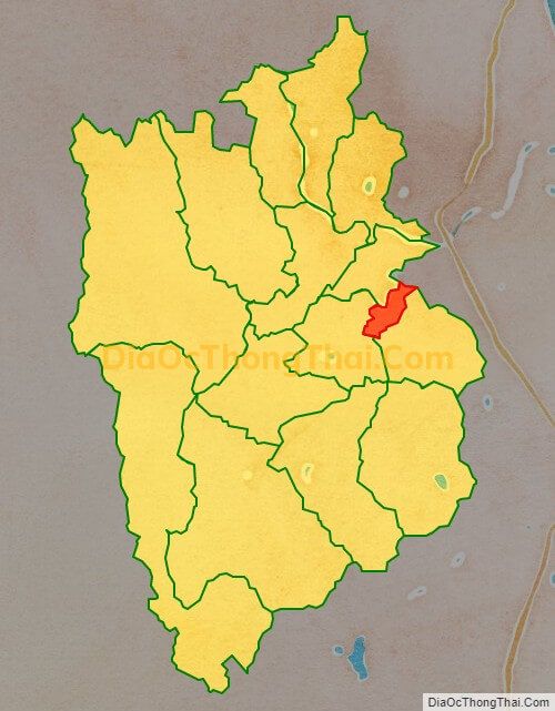 Bản đồ vị trí và địa giới hành chính Thị trấn Tăng Bạt Hổ, huyện Hoài Ân