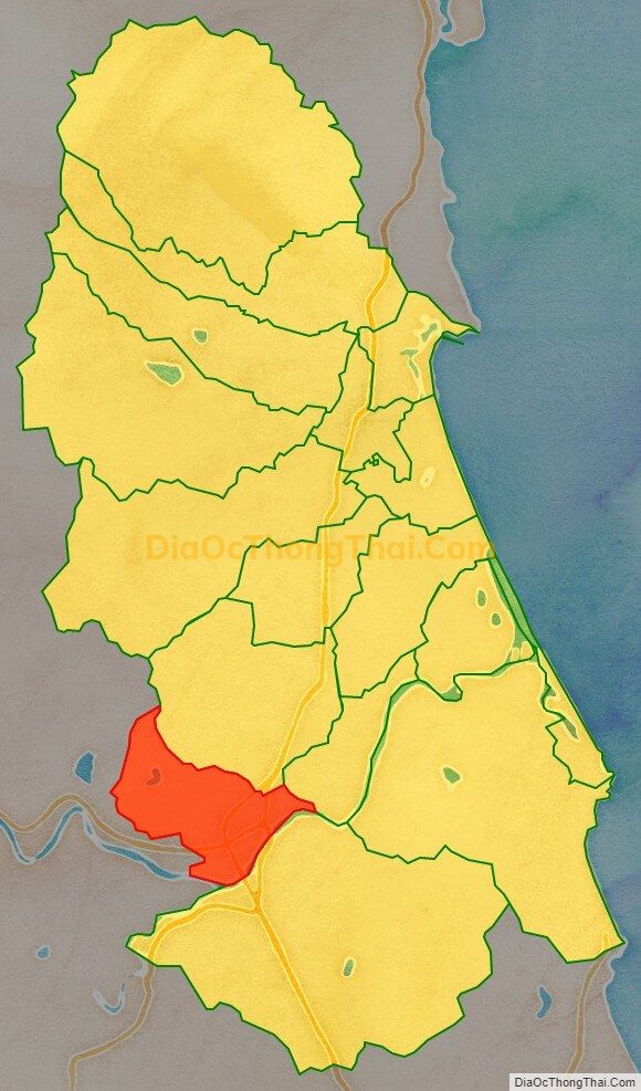 Bản đồ vị trí và địa giới hành chính Phường Bồng Sơn, thị xã Hoài Nhơn