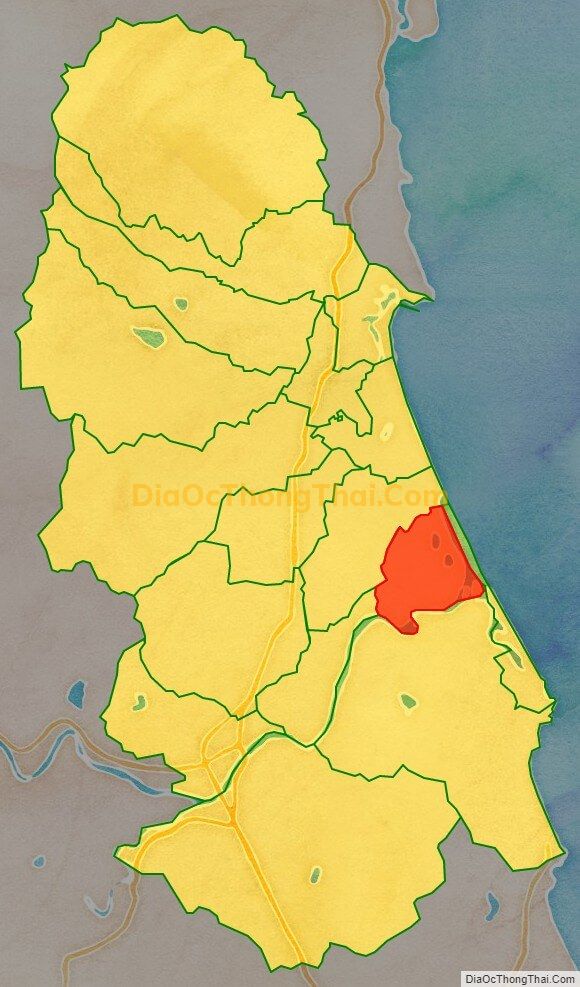 Bản đồ vị trí và địa giới hành chính Phường Hoài Hương, thị xã Hoài Nhơn