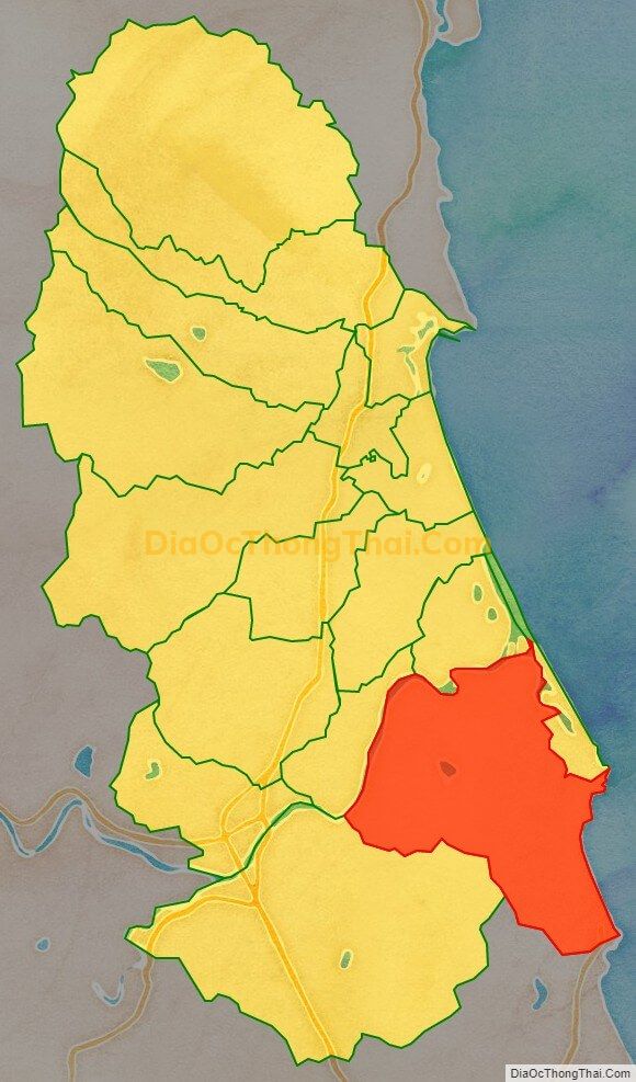 Bản đồ vị trí và địa giới hành chính Xã Hoài Mỹ, thị xã Hoài Nhơn