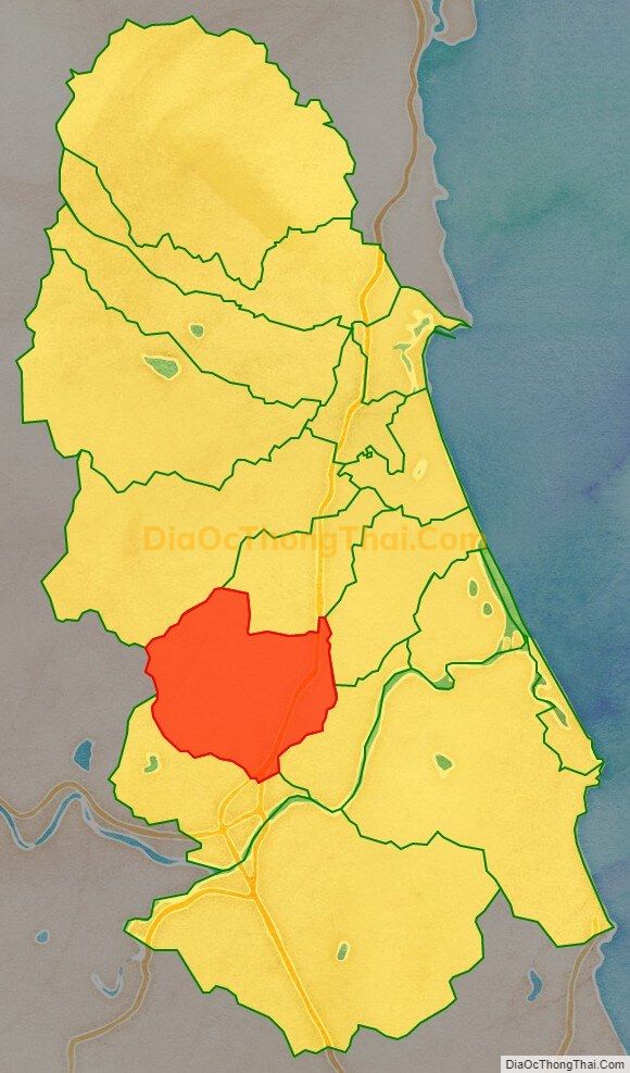 Bản đồ vị trí và địa giới hành chính Phường Hoài Tân, thị xã Hoài Nhơn