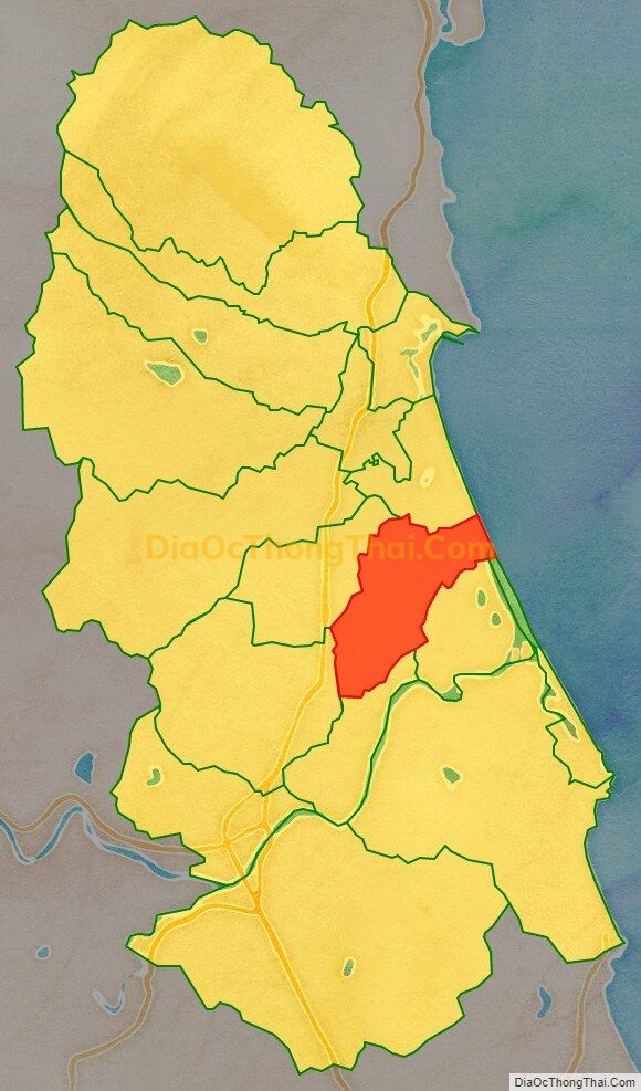 Bản đồ vị trí và địa giới hành chính Phường Hoài Thanh, thị xã Hoài Nhơn