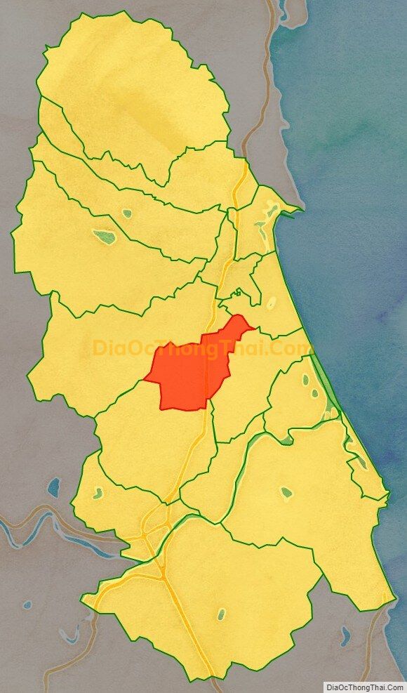 Bản đồ vị trí và địa giới hành chính Phường Hoài Thanh Tây, thị xã Hoài Nhơn