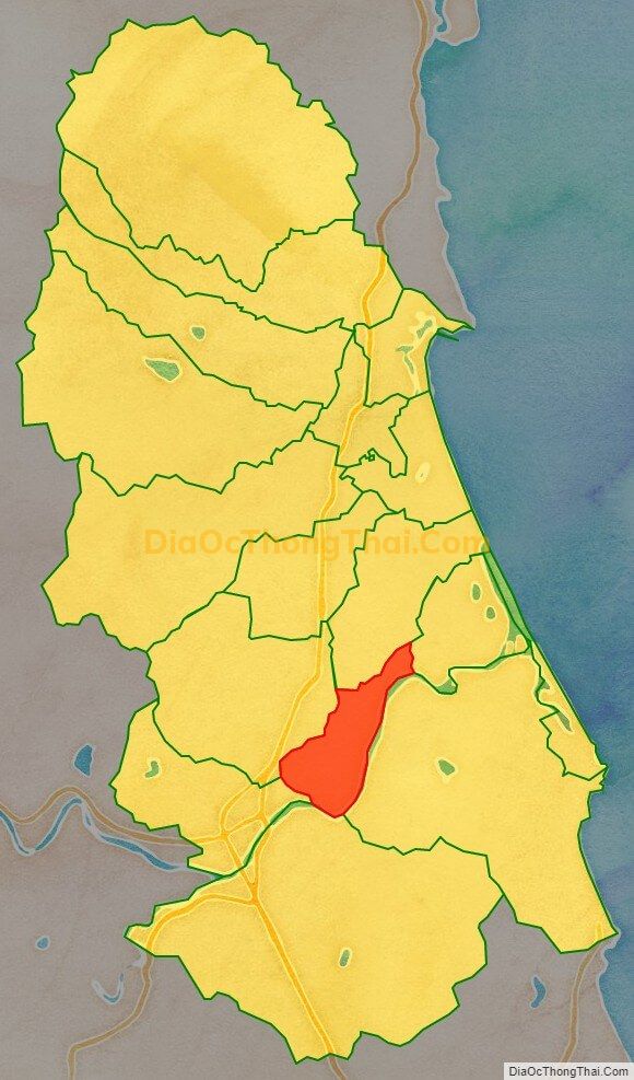 Bản đồ vị trí và địa giới hành chính Phường Hoài Xuân, thị xã Hoài Nhơn