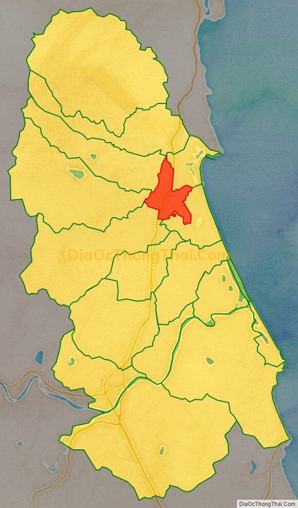 Bản đồ vị trí và địa giới hành chính Phường Tam Quan, thị xã Hoài Nhơn