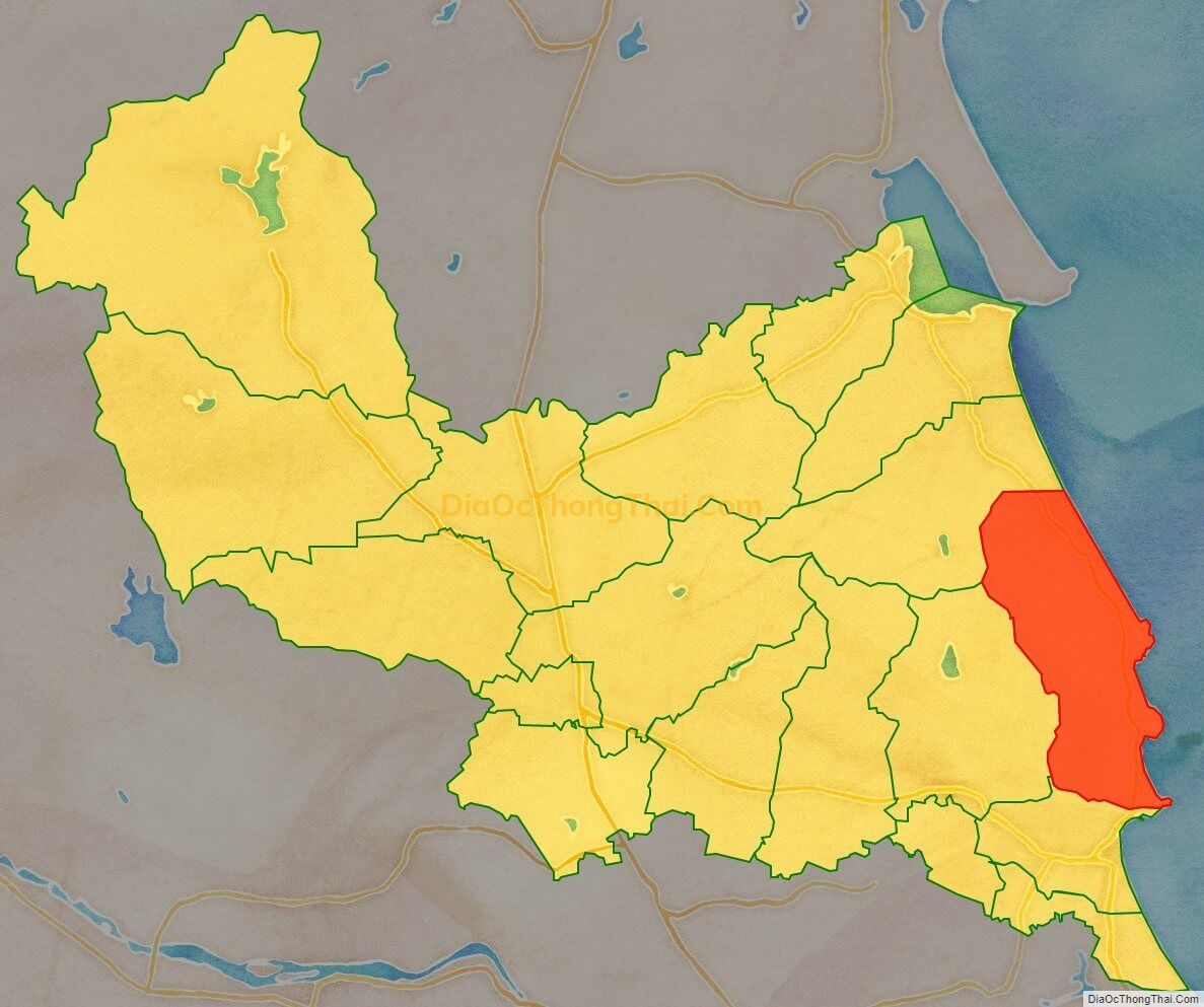 Bản đồ vị trí và địa giới hành chính Xã Cát Hải, huyện Phù Cát
