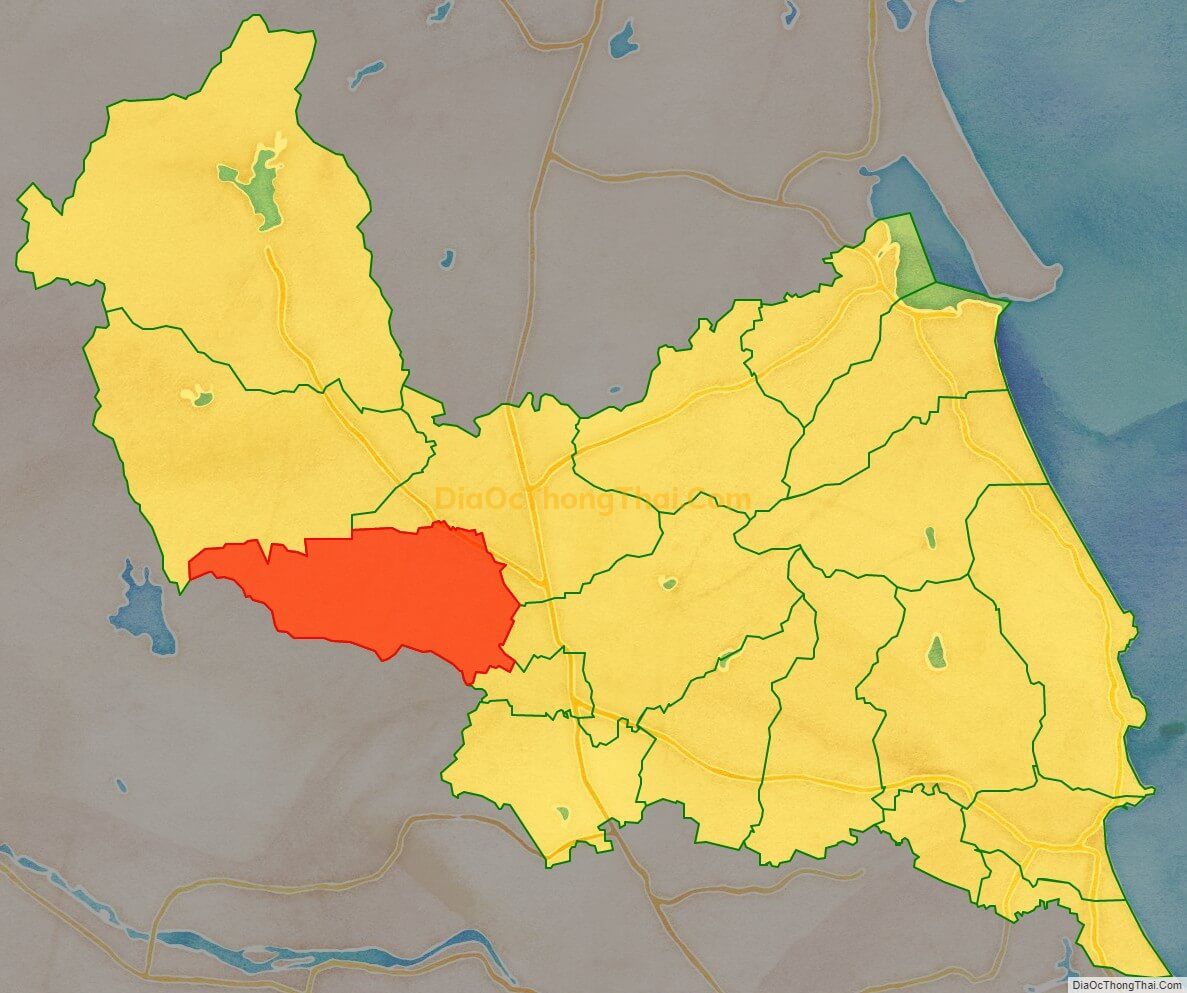 Bản đồ vị trí và địa giới hành chính Xã Cát Hiệp, huyện Phù Cát
