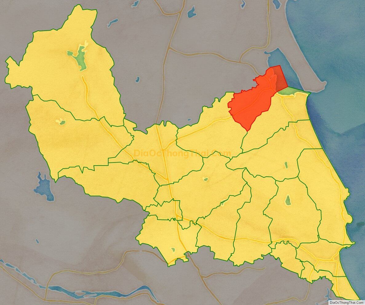 Bản đồ vị trí và địa giới hành chính Xã Cát Minh, huyện Phù Cát