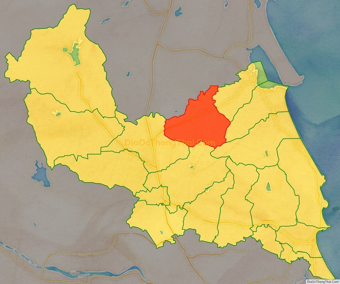 Bản đồ vị trí và địa giới hành chính Xã Cát Tài, huyện Phù Cát