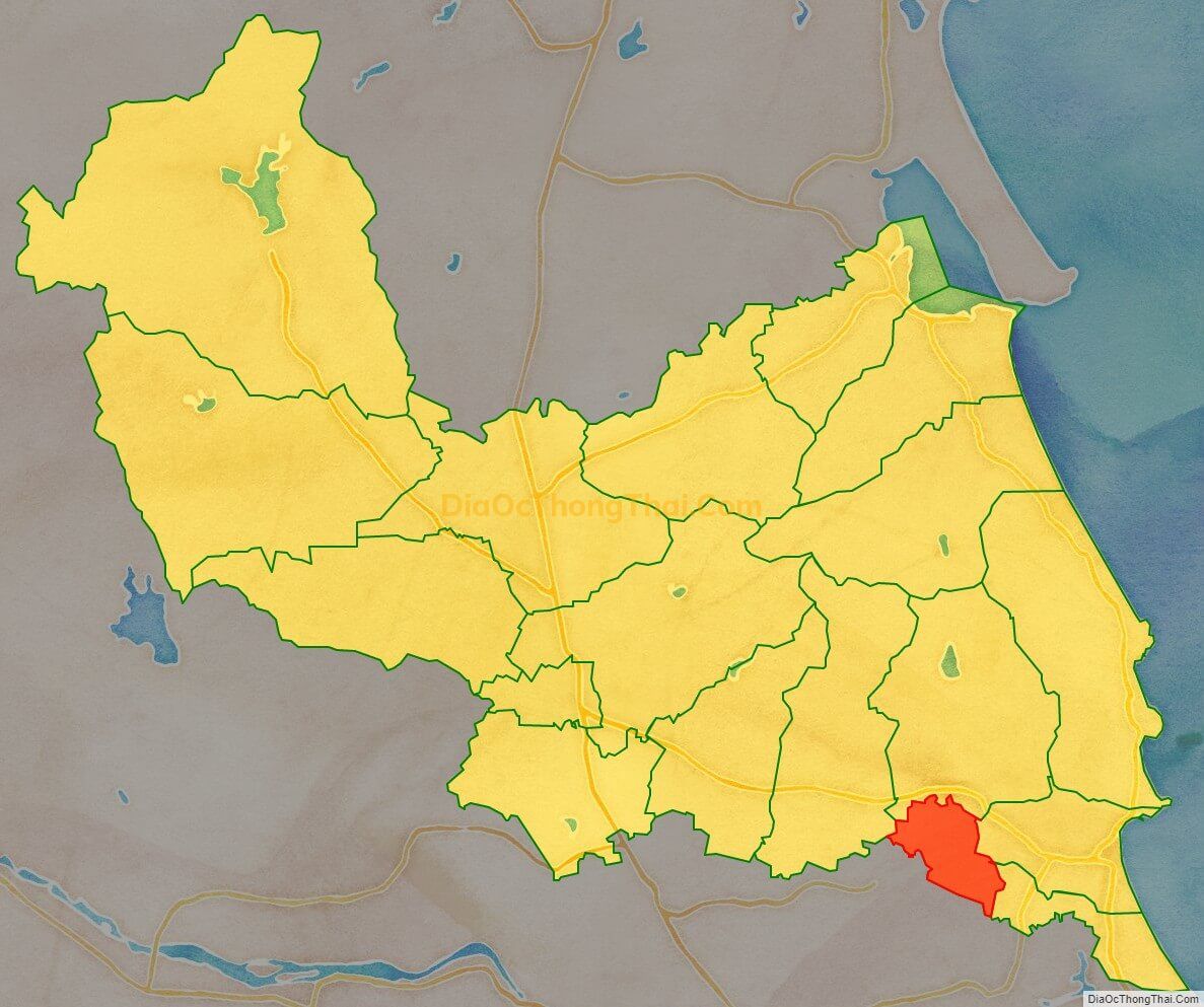 Bản đồ vị trí và địa giới hành chính Xã Cát Thắng, huyện Phù Cát