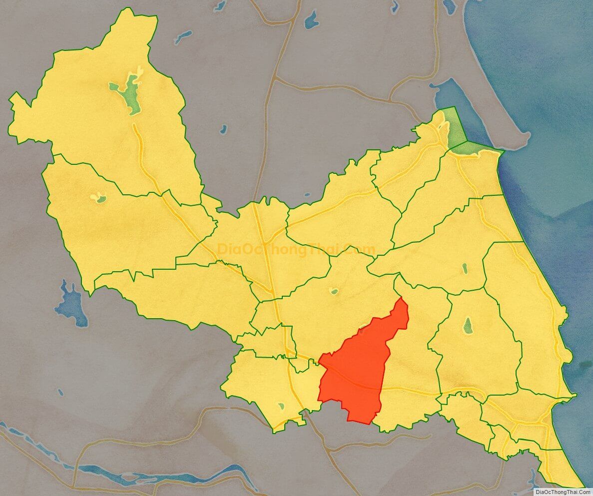 Bản đồ vị trí và địa giới hành chính Xã Cát Tường, huyện Phù Cát