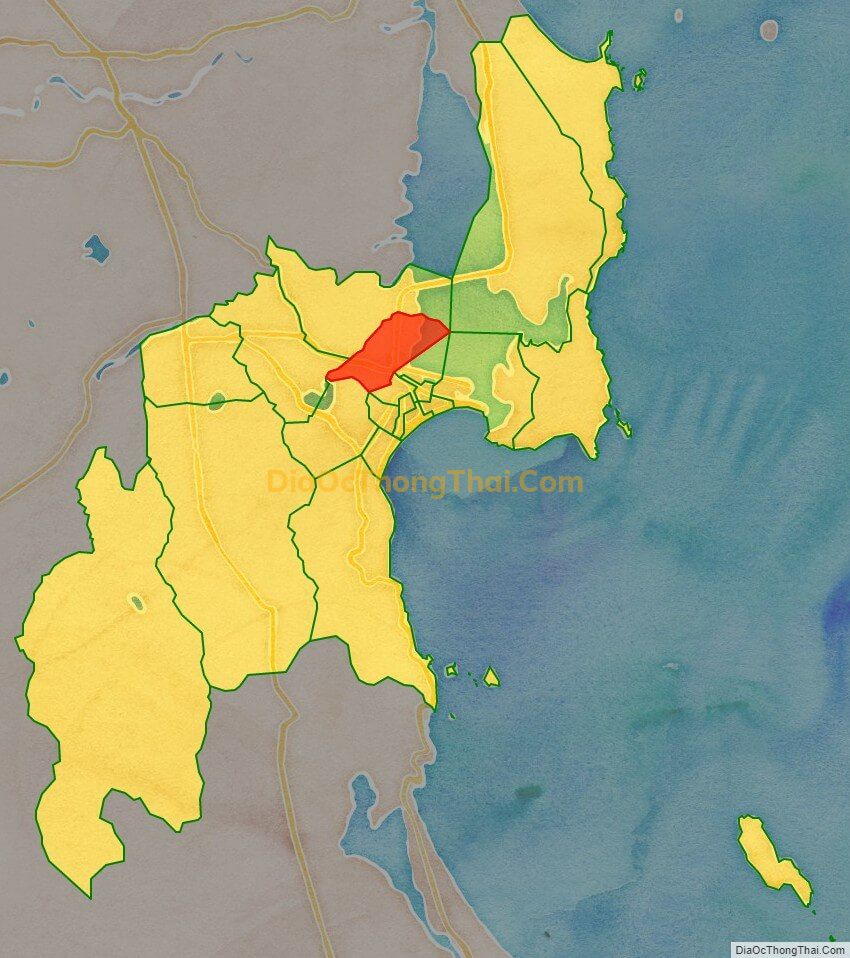 Bản đồ vị trí và địa giới hành chính Phường Đống Đa, TP Quy Nhơn