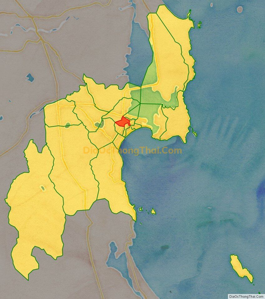 Bản đồ vị trí và địa giới hành chính Phường Lê Hồng Phong, TP Quy Nhơn