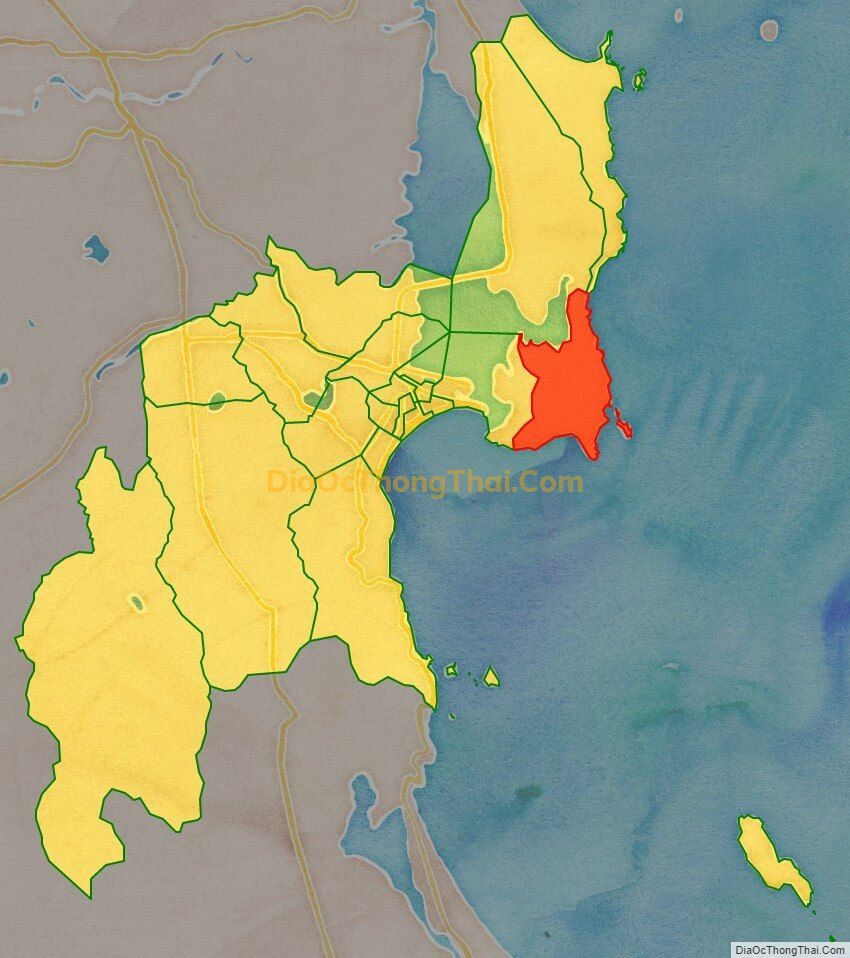 Bản đồ vị trí và địa giới hành chính Xã Nhơn Hải, TP Quy Nhơn