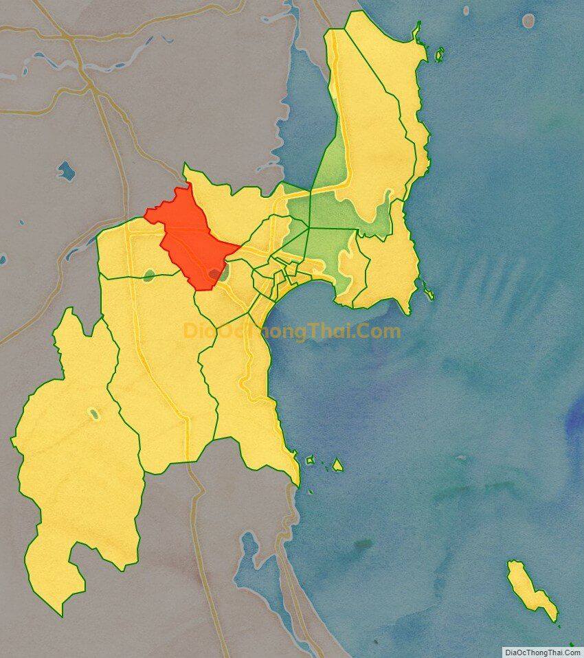 Bản đồ vị trí và địa giới hành chính Phường Nhơn Phú, TP Quy Nhơn