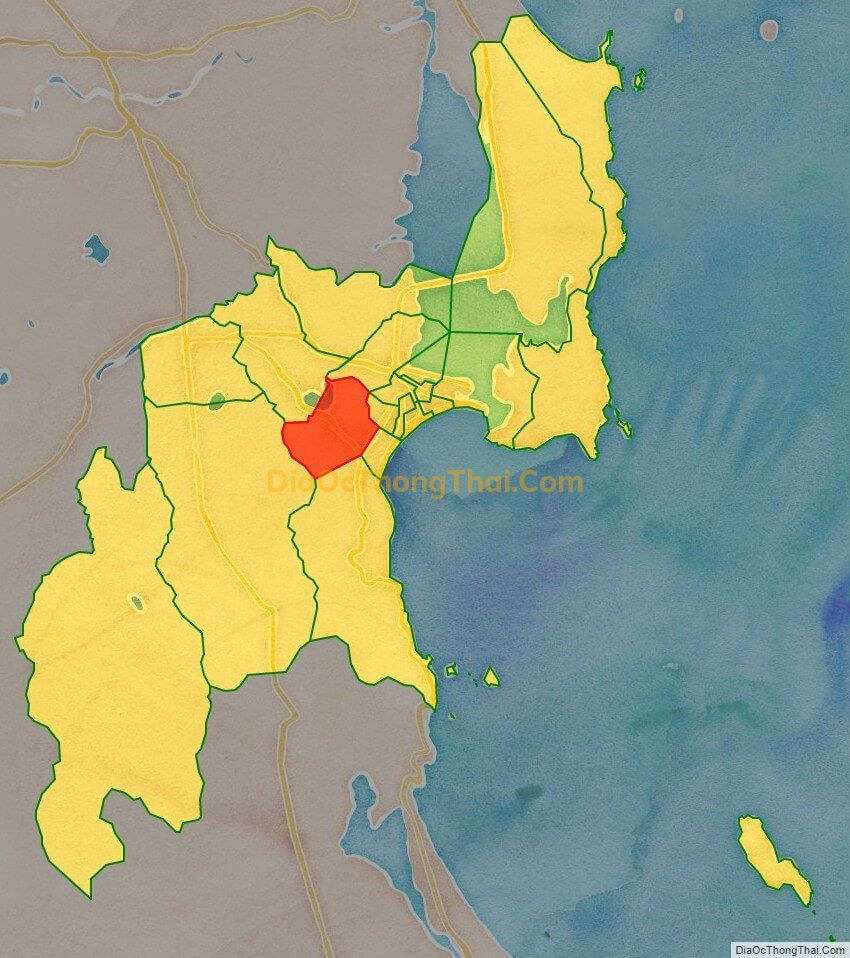 Bản đồ vị trí và địa giới hành chính Phường Quang Trung, TP Quy Nhơn
