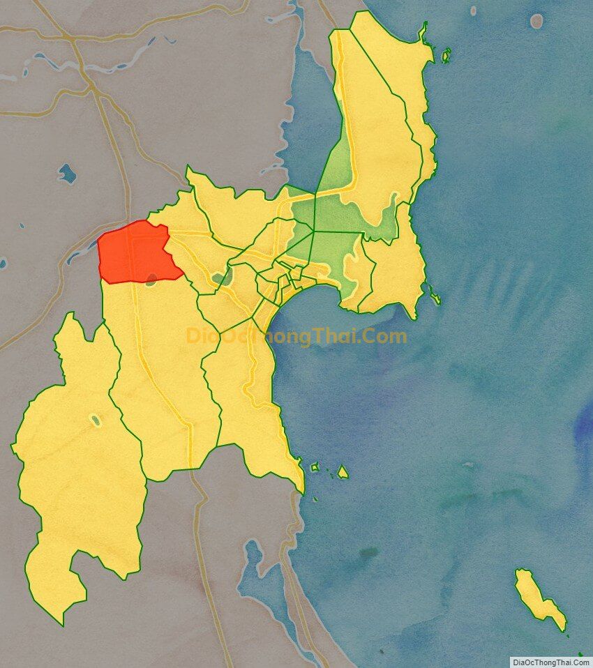 Bản đồ vị trí và địa giới hành chính Phường Trần Quang Diệu, TP Quy Nhơn