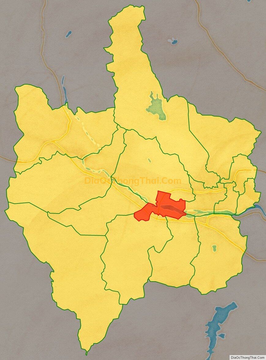 Bản đồ vị trí và địa giới hành chính Thị trấn Phú Phong, huyện Tây Sơn