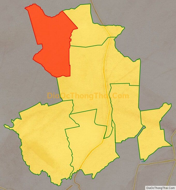 Bản đồ vị trí và địa giới hành chính Xã Cây Trường II, huyện Bàu Bàng