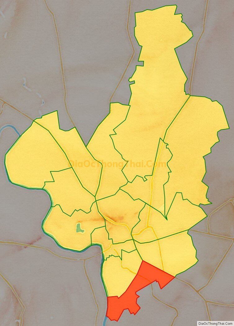 Bản đồ vị trí và địa giới hành chính Phường Phú Thọ, TP Thủ Dầu Một